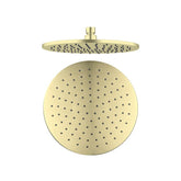 Nero Round 250mm Shower Rose - Brushed Gold
